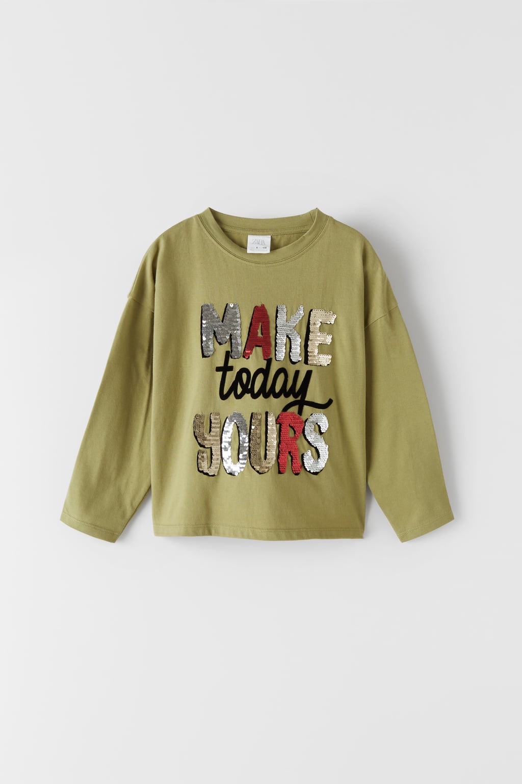 REVERSIBLE SEQUIN LONG SLEEVE T-SHIRT