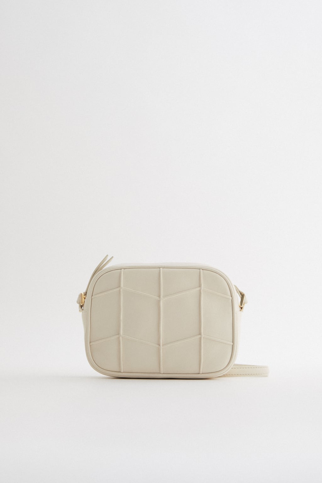  LEATHER CROSSBODY BAG WITH GEOMETRIC SHAPES