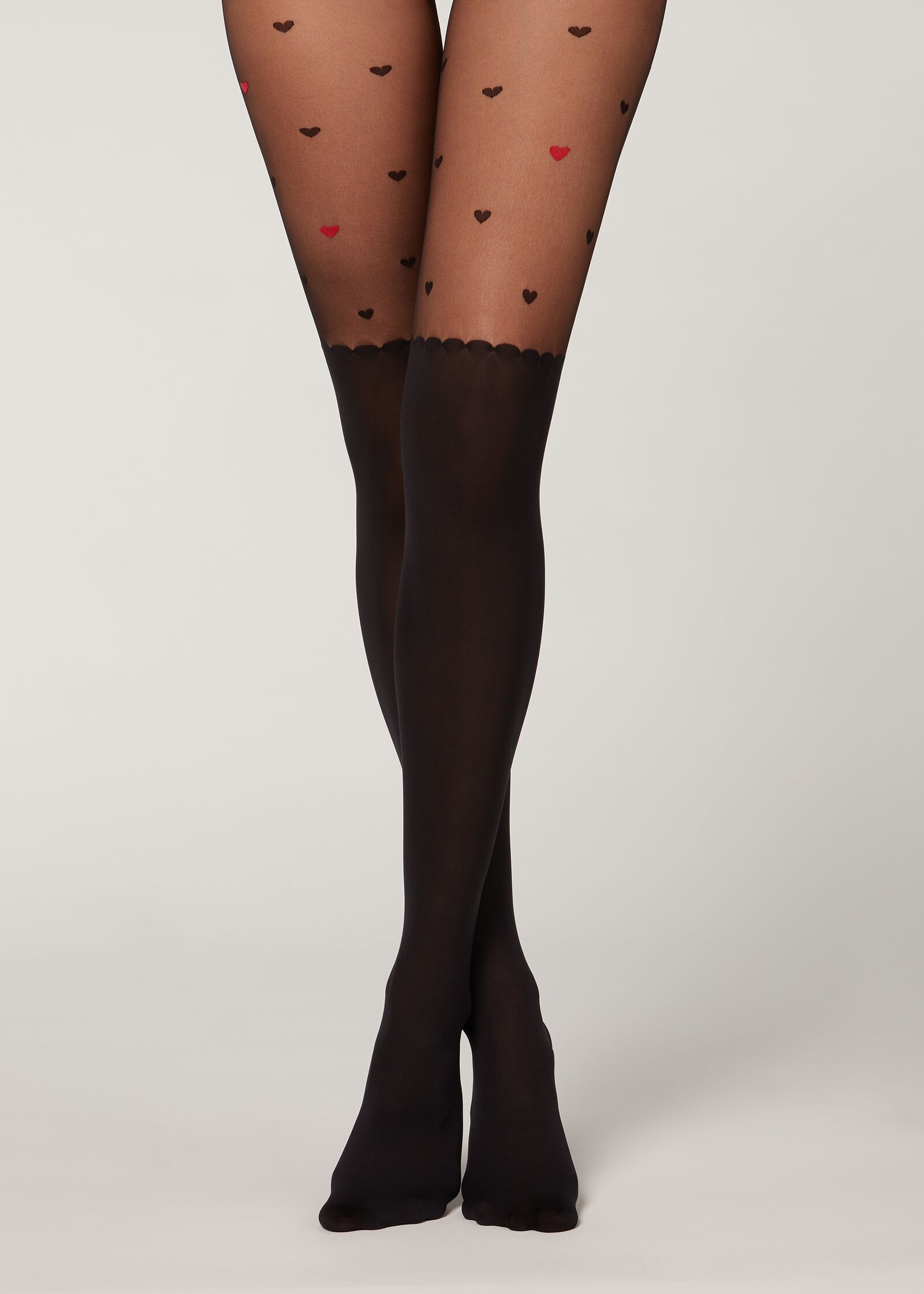 Pantis Efecto Longuette con Corazones