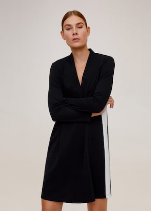 Vestido bandas laterales