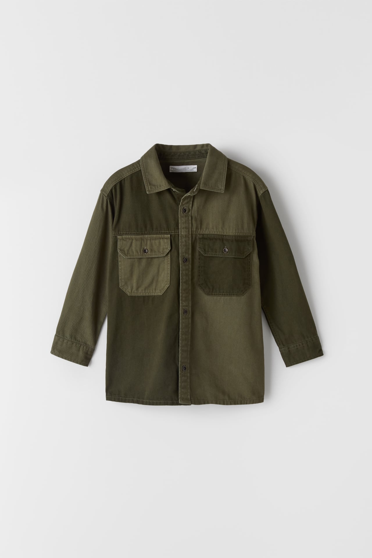 TWILL OVERSHIRT WITH PANELS