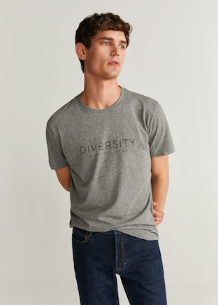 Camiseta estampada mensaje