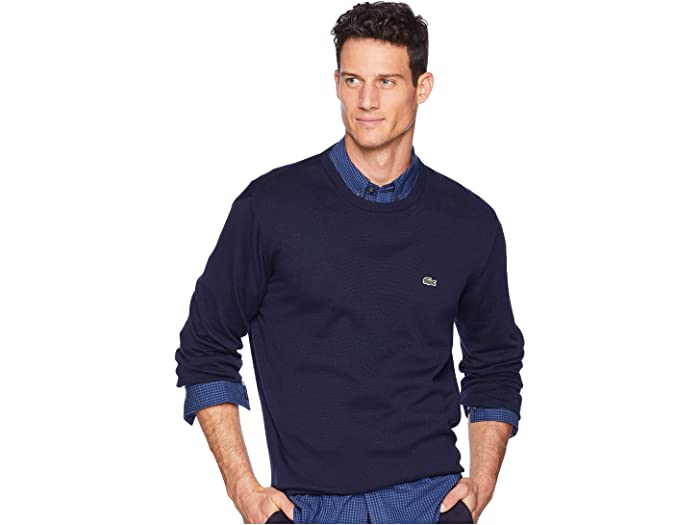Lacoste Long Sleeve Half Moon Crew Neck Jersey Sweater