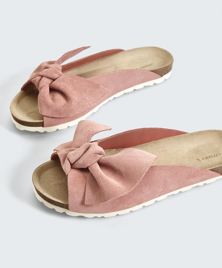 Split-leather slides