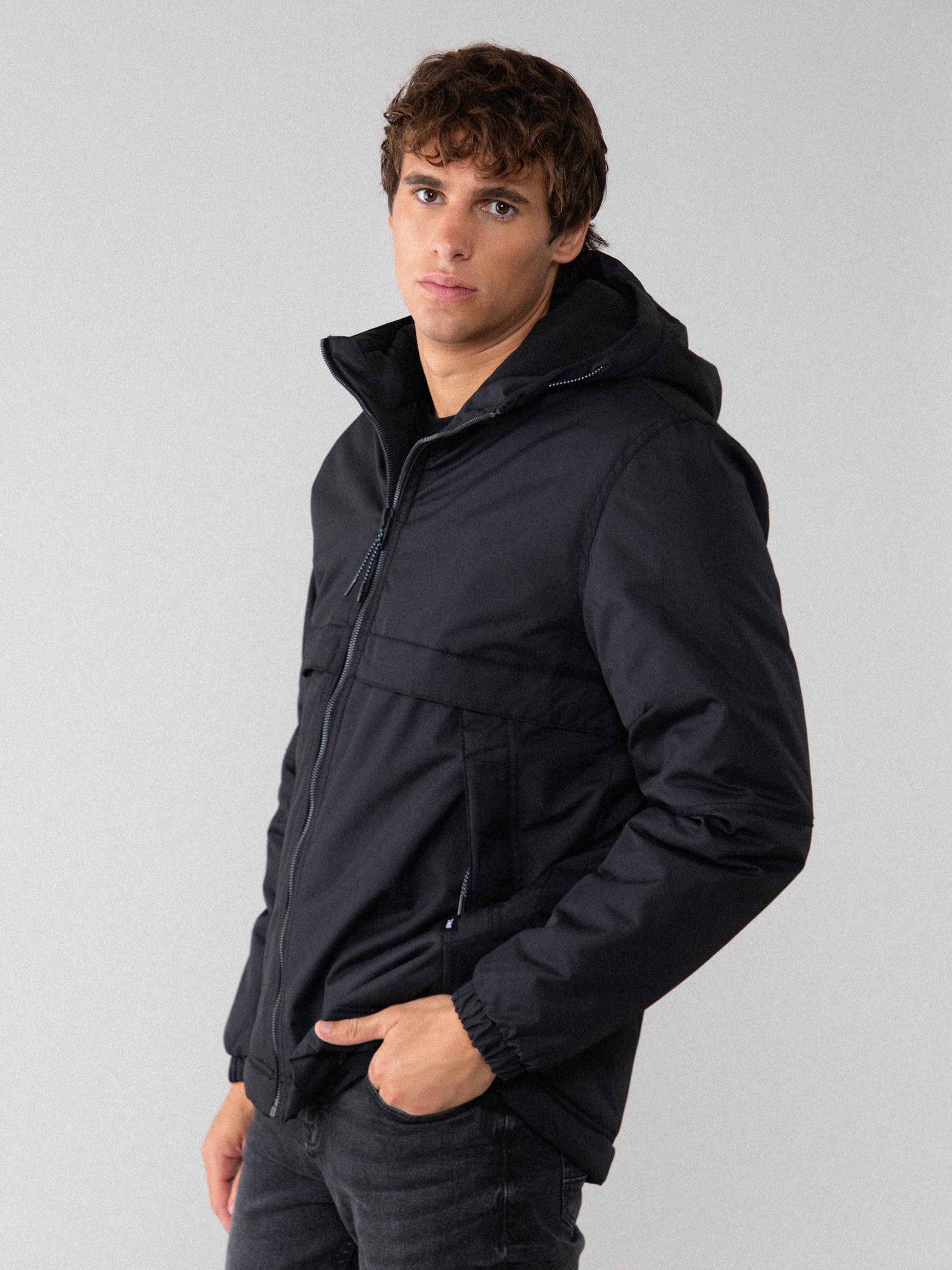 Quilted Parka with Hood