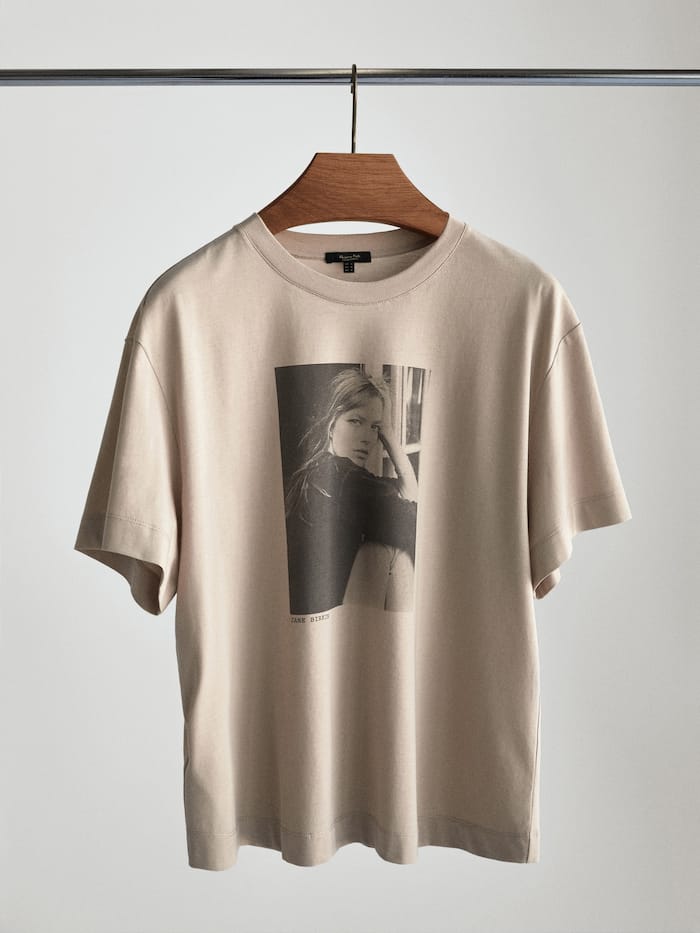 T-SHIRT FEATURING JANE BIRKIN PHOTO