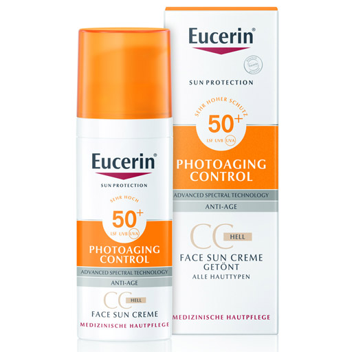 EUCERIN Sun CC Creme getönt hell LSF 50+