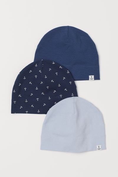 3-pack cotton jersey hats