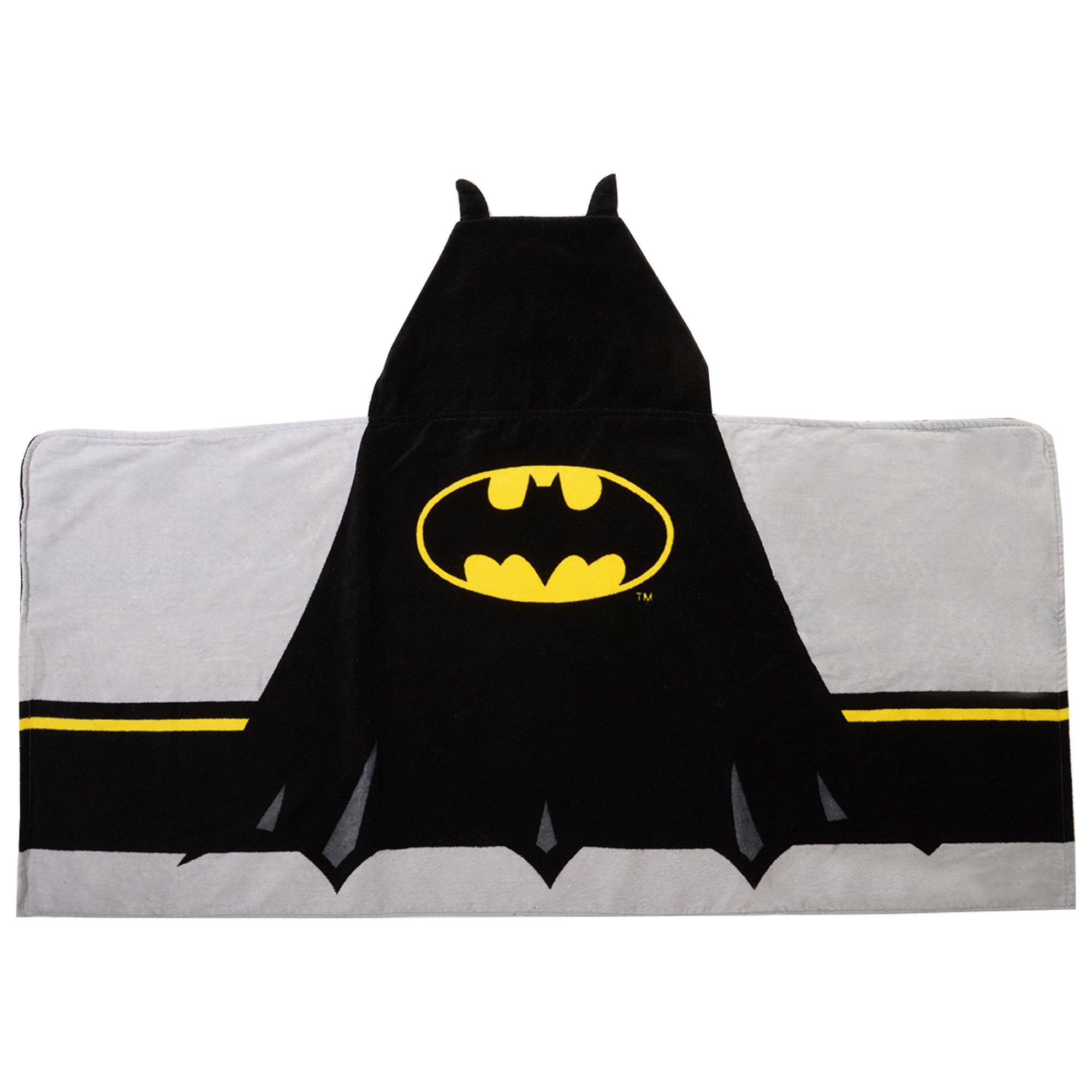Batman Kids Bath and Beach Hooded Towel Wrap, 100% Cotton