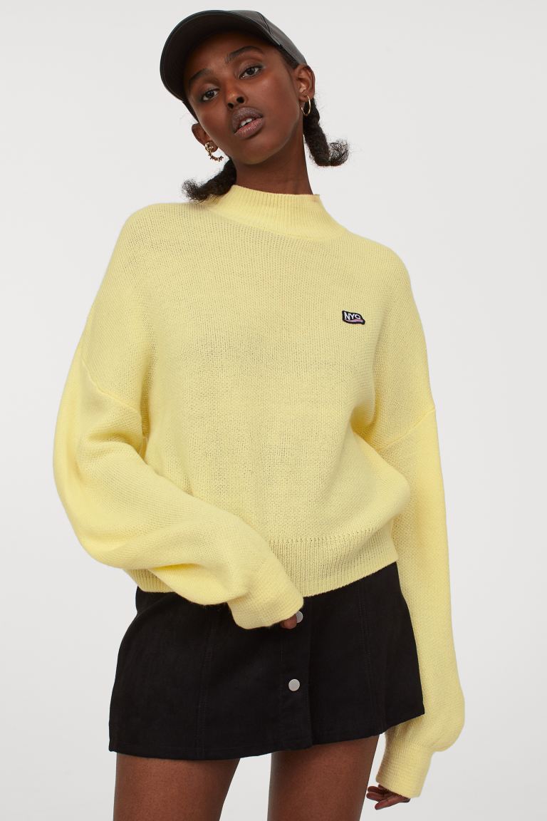 Polo-neck jumper