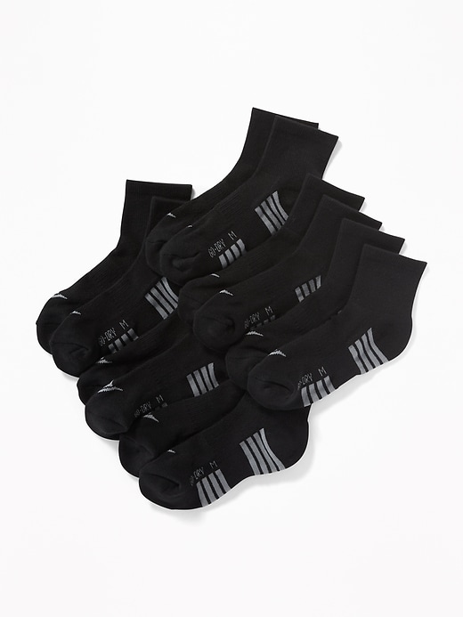 Go-Dry Quarter Crew Socks 6-Pack for Boys