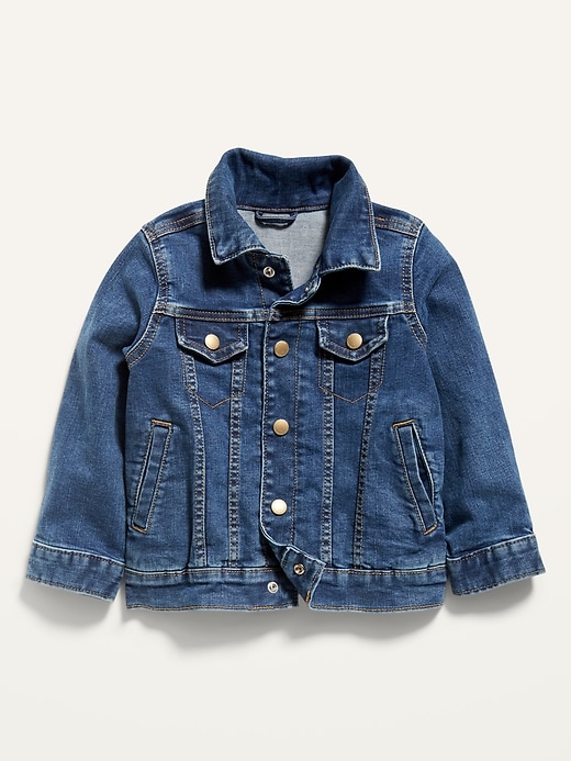 Medium-Wash Jean Jacket for Toddler Boys