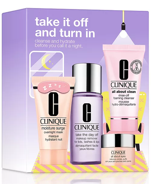 Clinique 4-Pc. Take It Off & Turn In Skincare Set