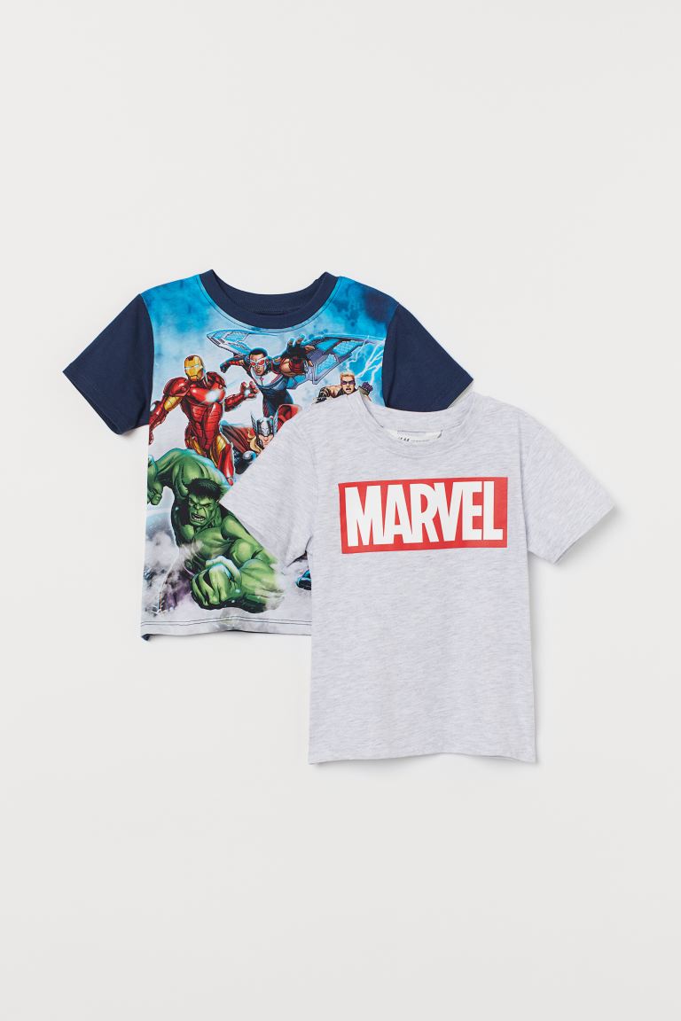 2-pack printed T-shirts