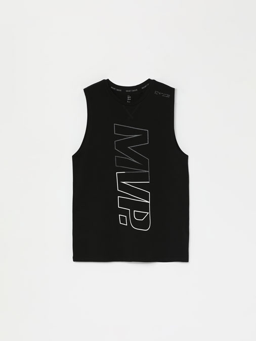 CAMISETA DE ENTRENAMIENTO SIN MANGAS ESTAMPADA