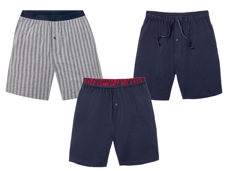 LIVERGY® Schlafhose Herren, mit geknöpftem Eingriff