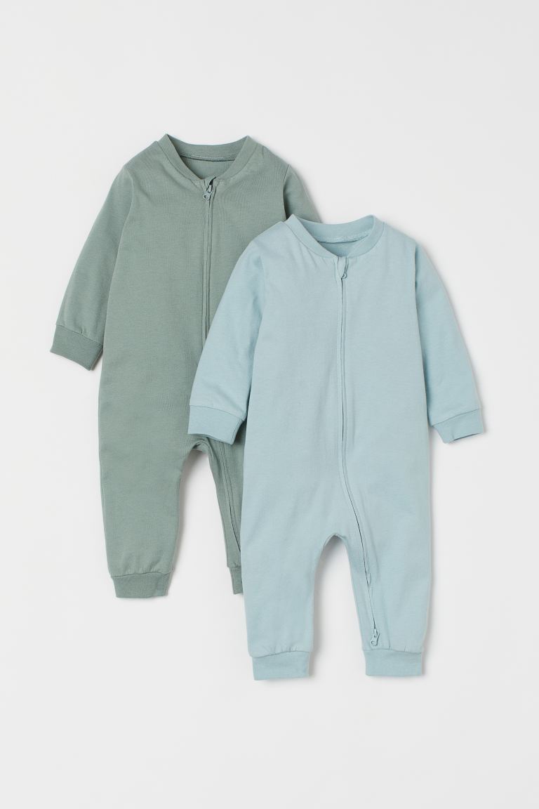 2-pack zip-up pyjamas