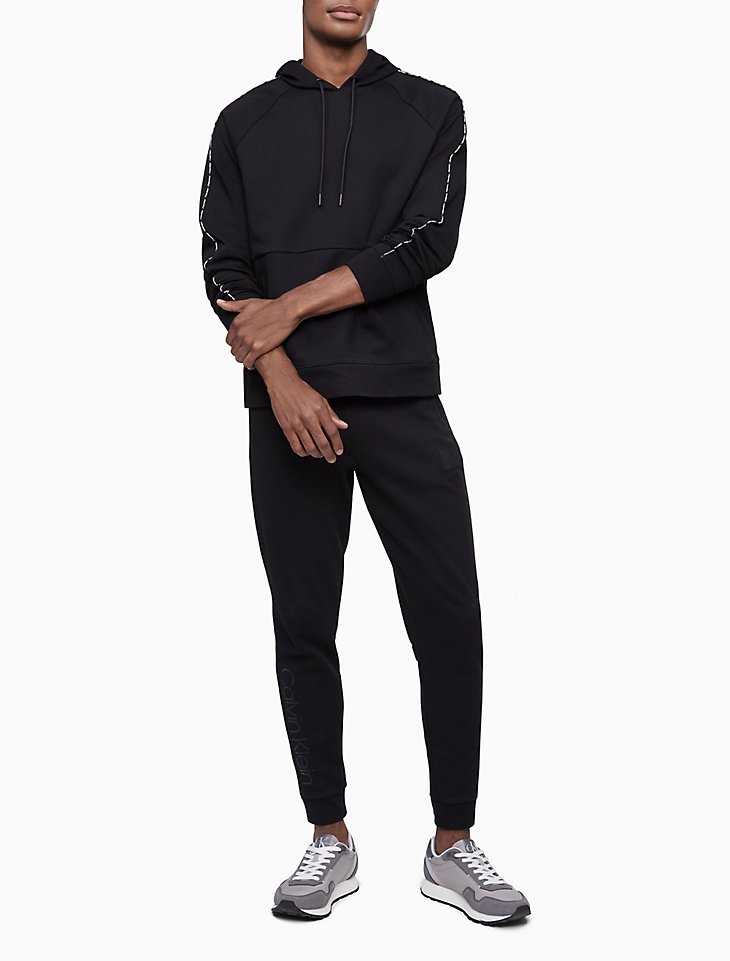 Logo Stripe Raglan Sleeve Hoodie