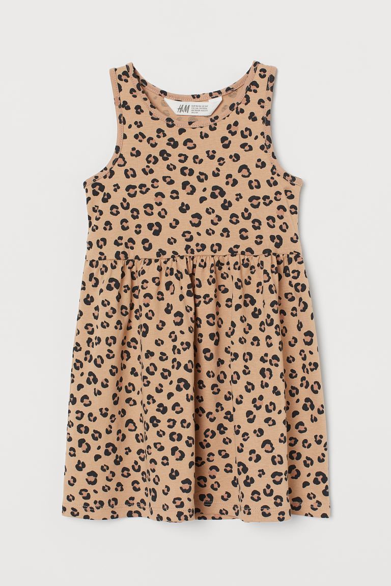 Patterned jersey dress