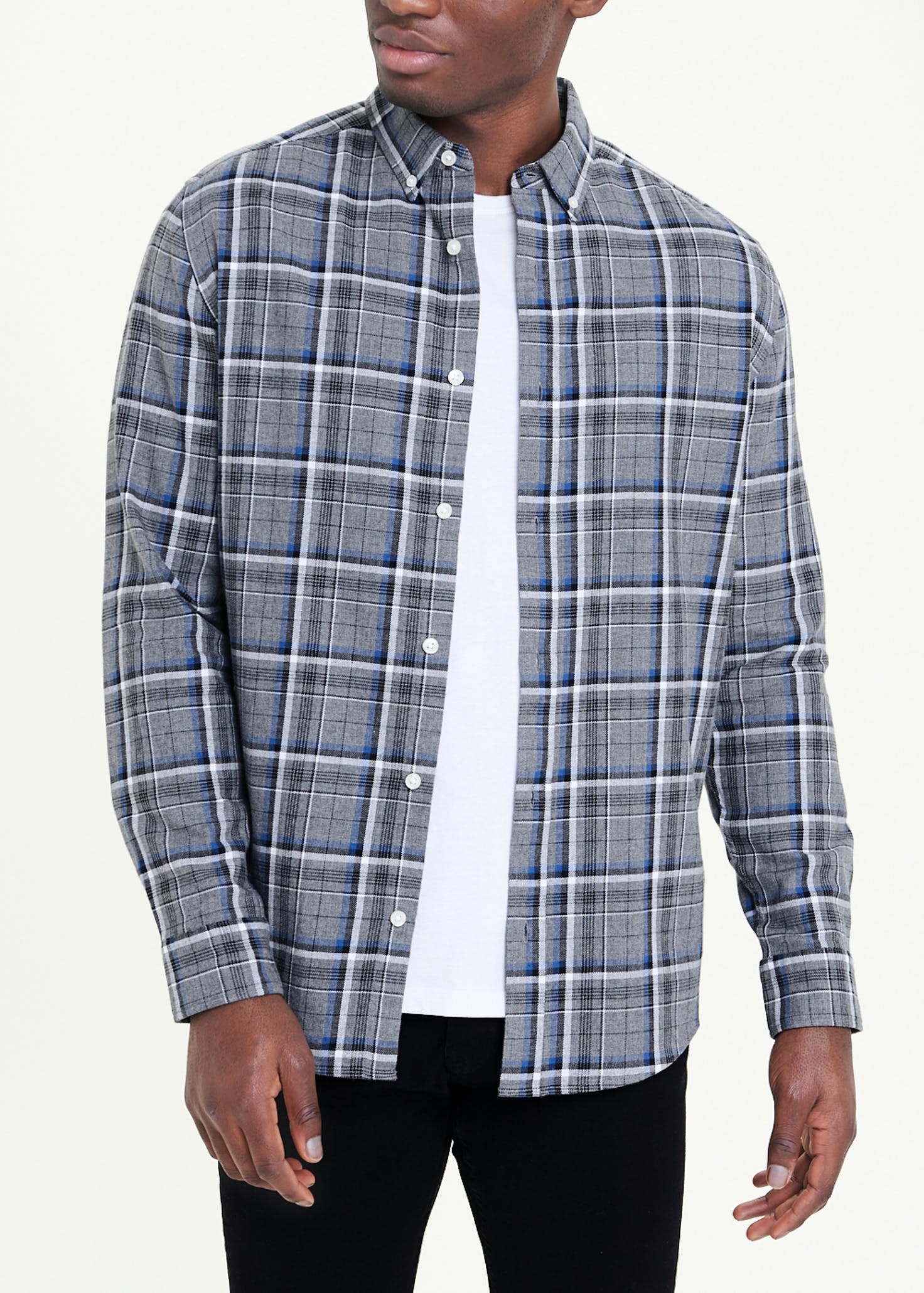 Long Sleeve Plaid Check Shirt