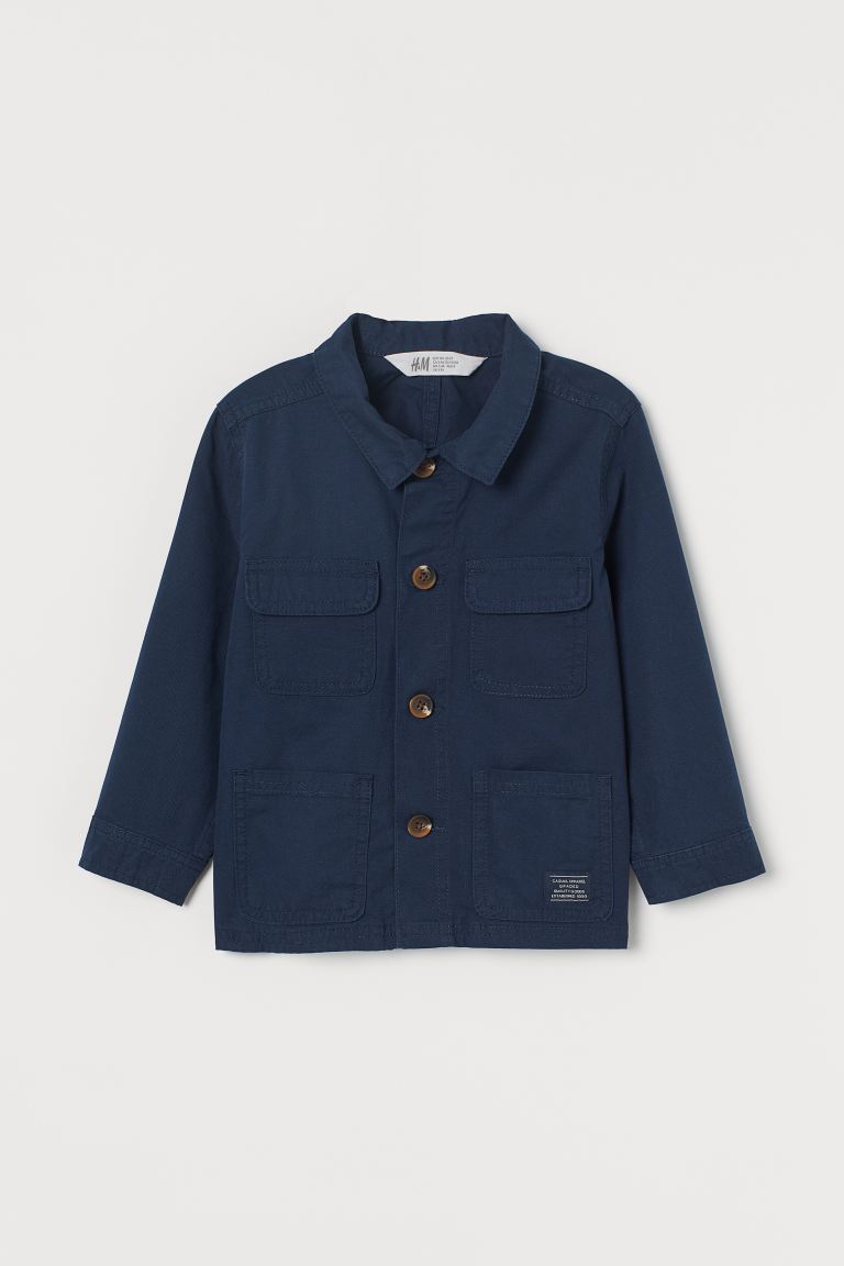 Twill shirt jacket