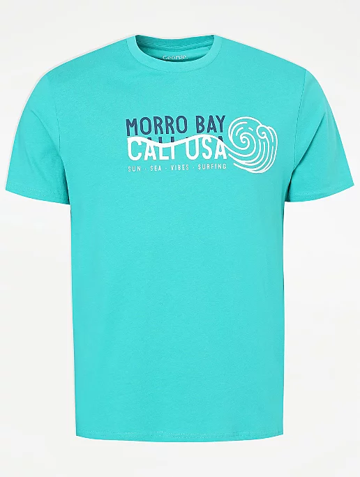 Aqua Morro Bay Graphic T-Shirt