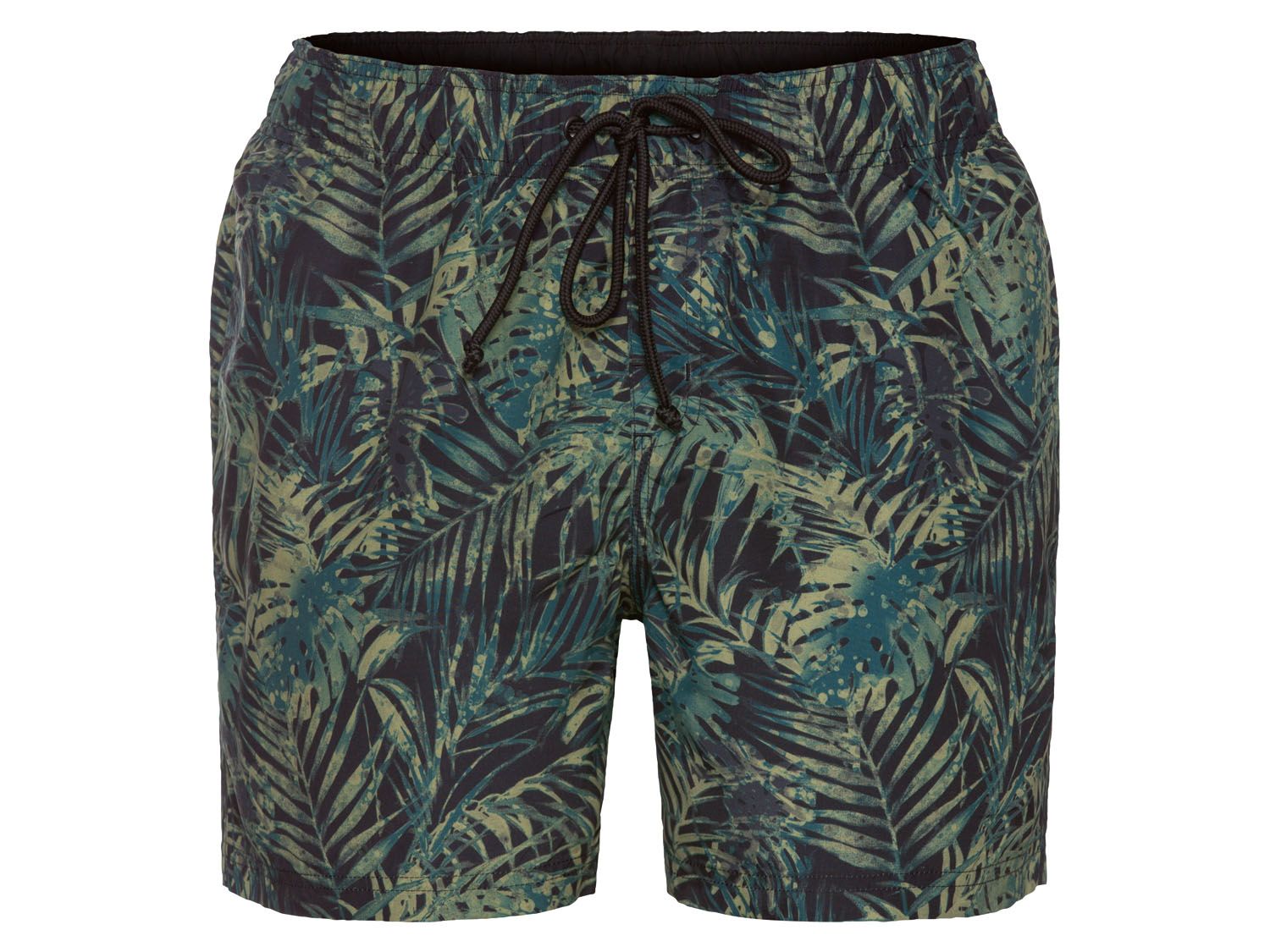 LIVERGY® Badeshorts Herren, mit Gesäßtasche
