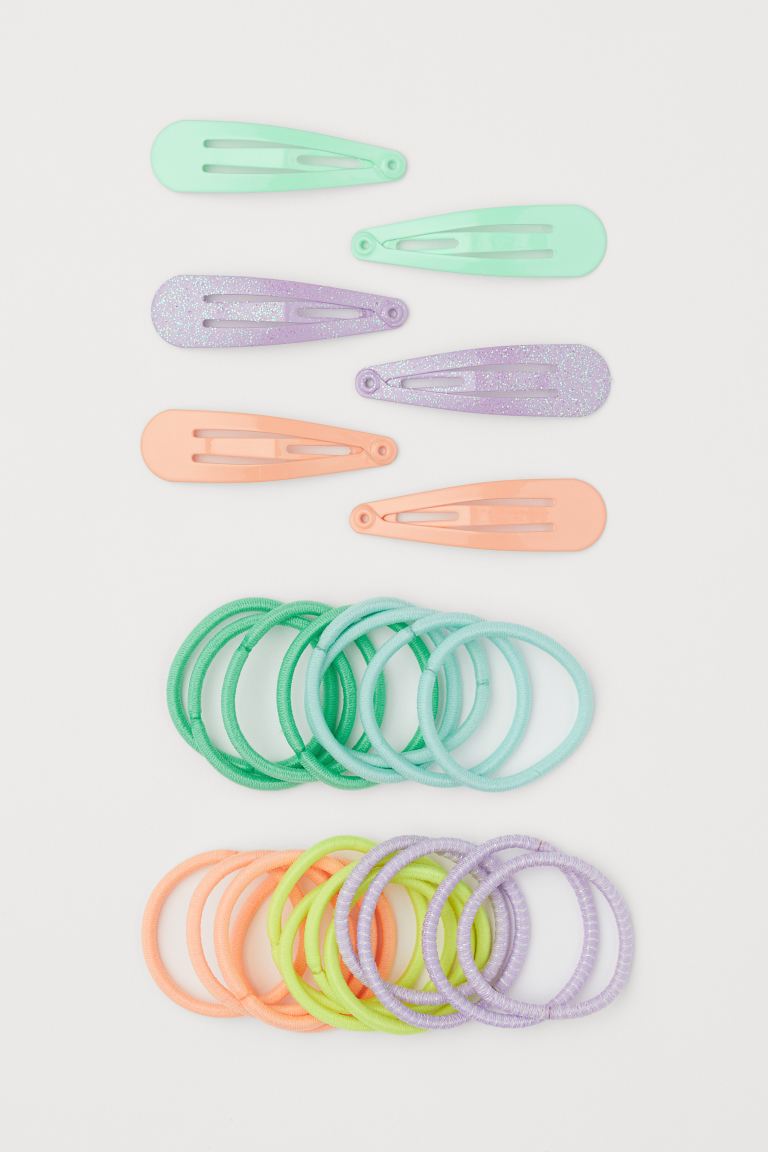 Hair elastics and clips