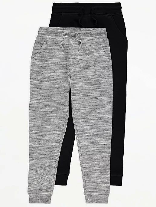 Grey Marl Joggers 2 Pack