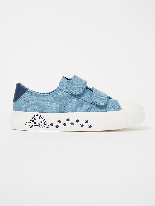 Blue Dinosaur Detail Trainers