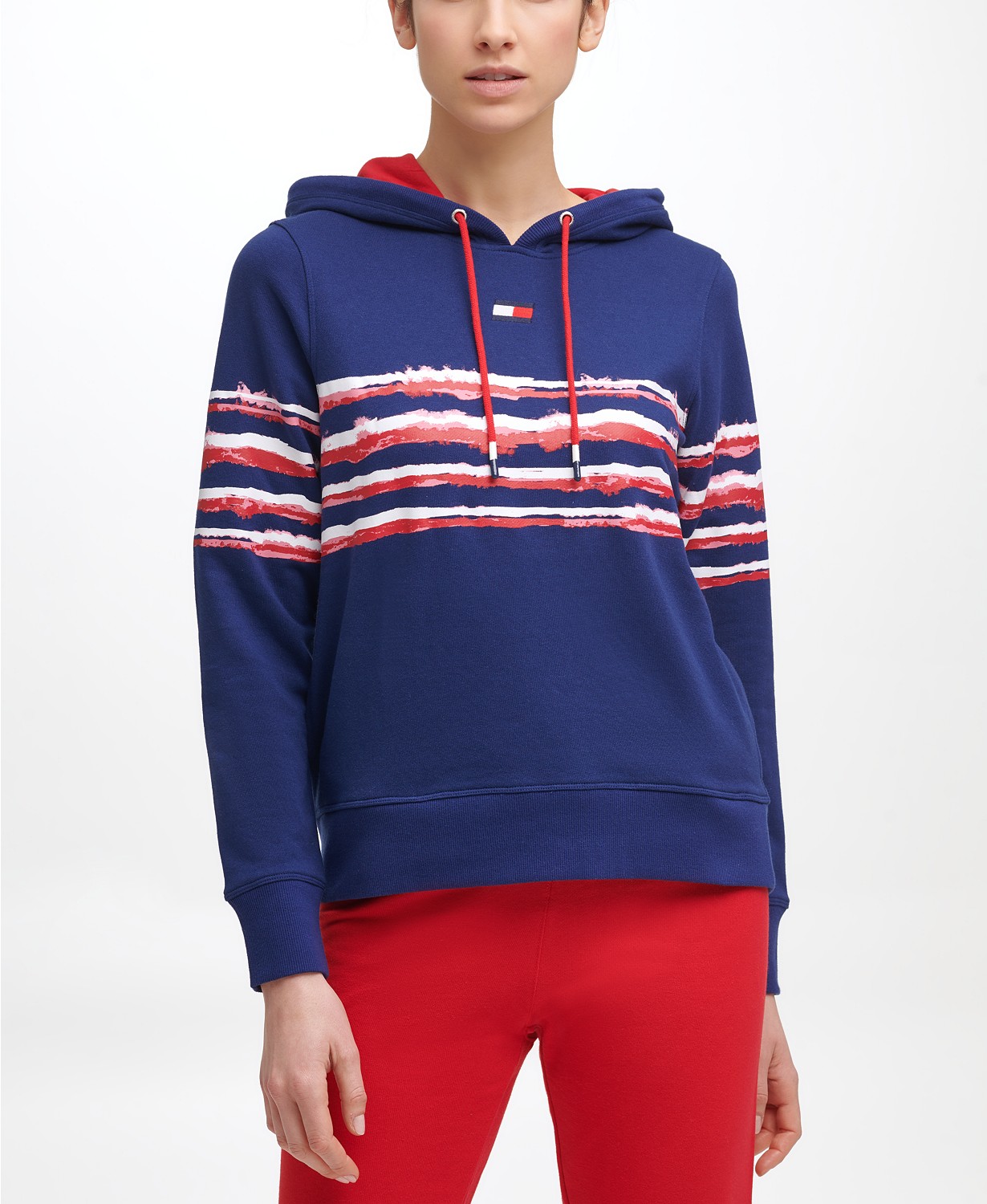 Tommy Hilfiger Sport Printed Stripe Hoodie