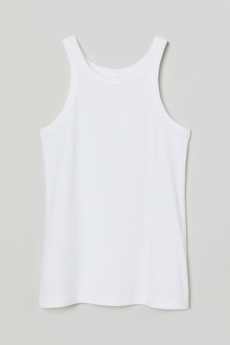 Ribbed vest top