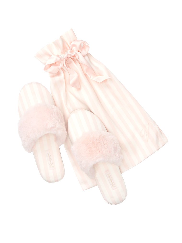 Signature Satin Slipper