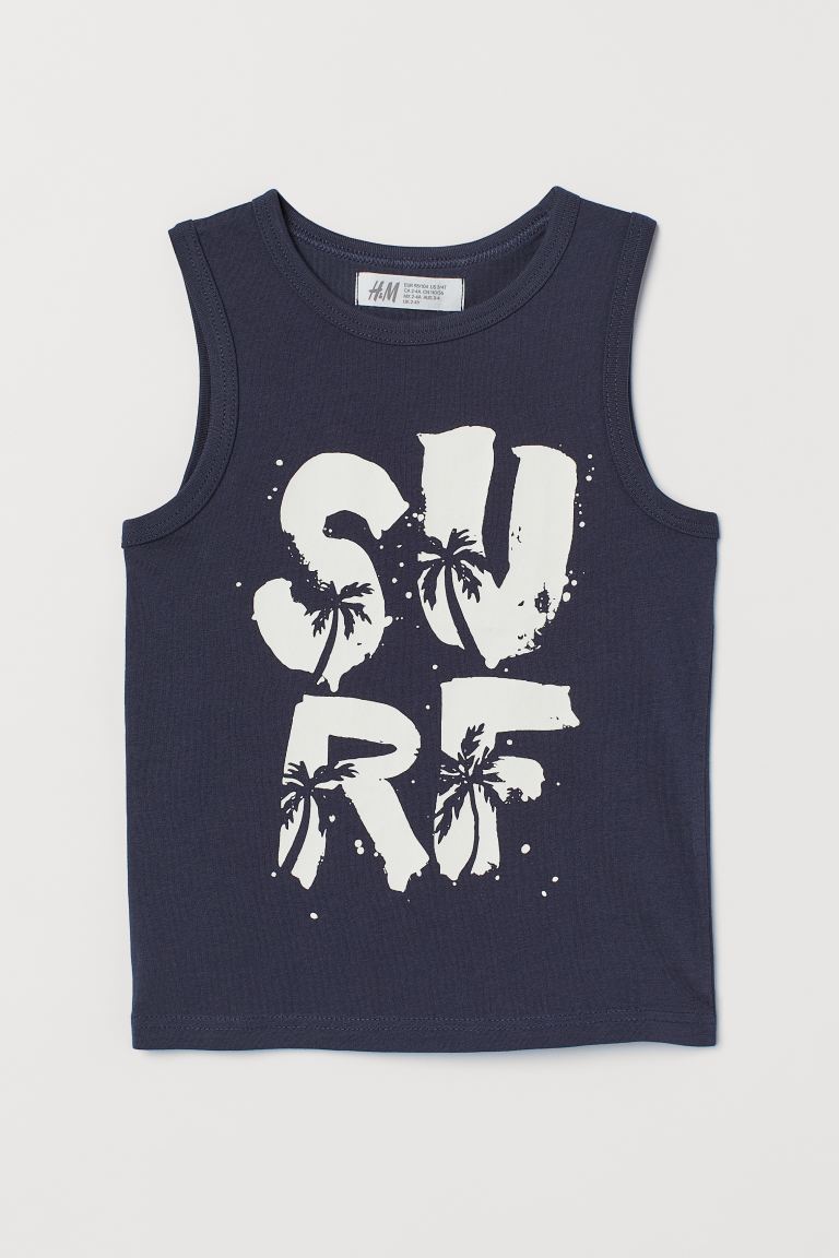 Printed vest top