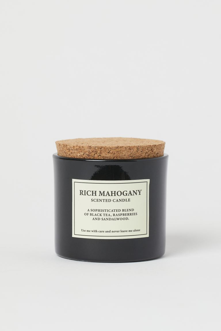 Cork-lid scented candle
