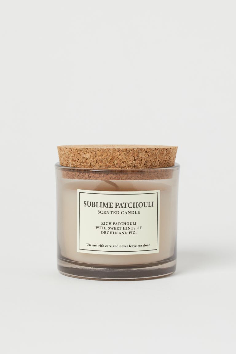 Cork-lid scented candle