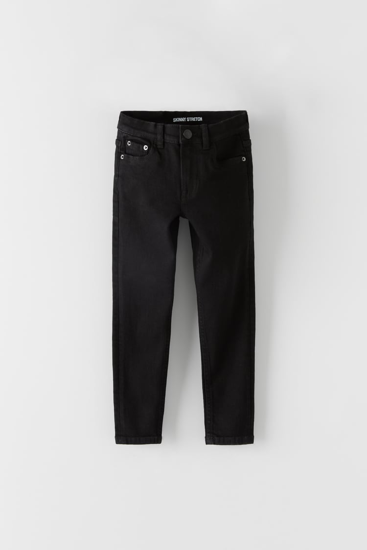 SKINNY FIT BLACK CLEAN WASH JEANS