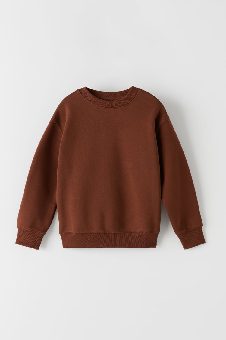 BASIC PLAIN SWEATSHIRT