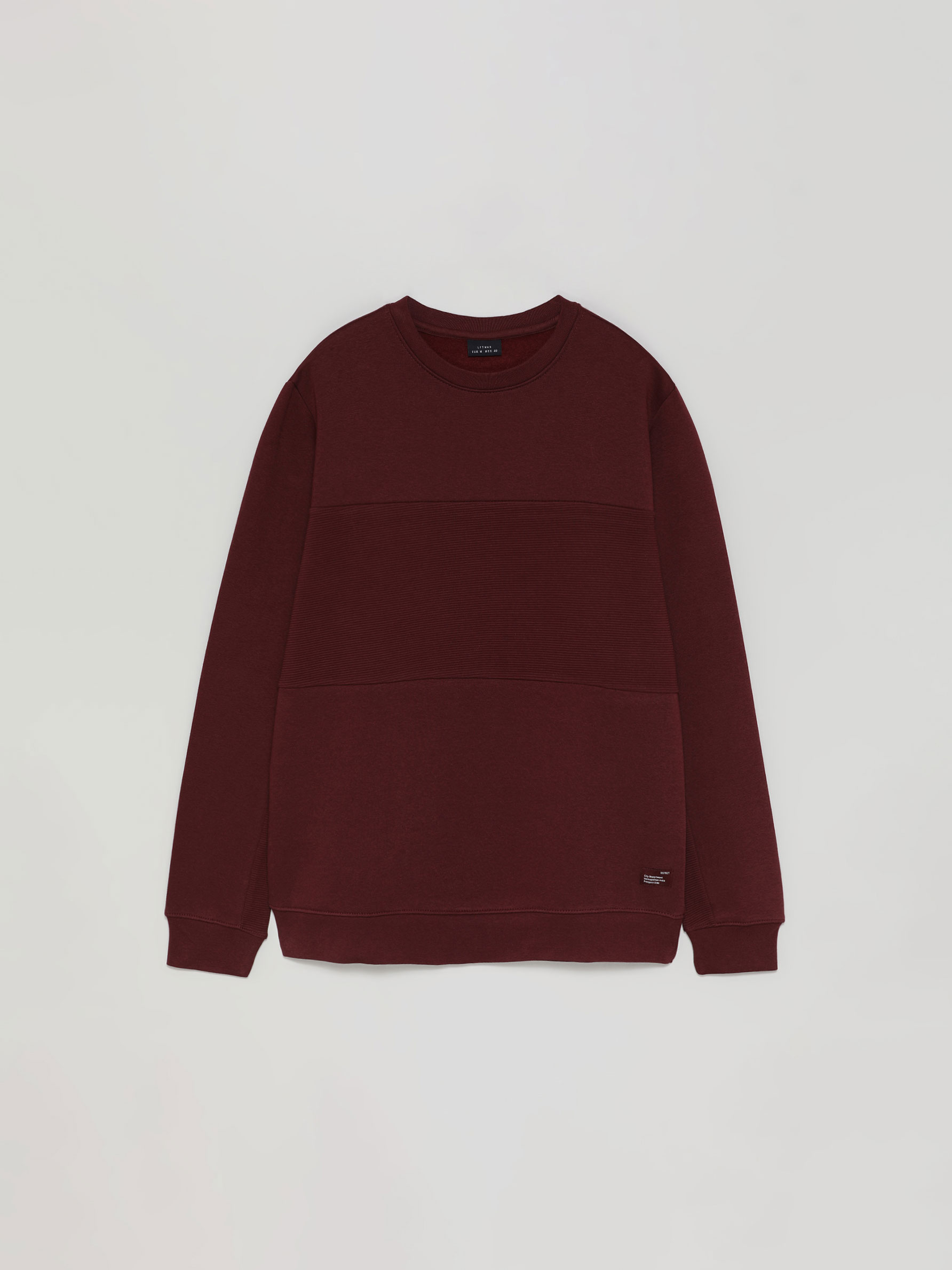 BLOCK COLOUR OTTOMAN SWEATSHIRT