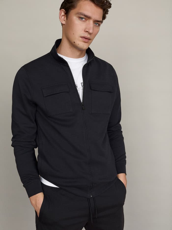 Chaqueta bolsillos y cremallera