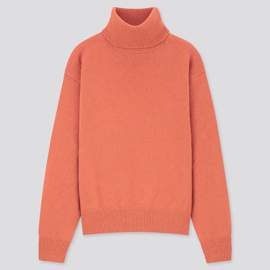 WOMEN PREMIUM LAMBSWOOL TURTLENECK JUMPER