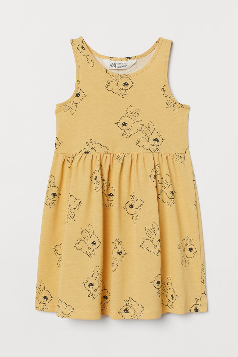 Patterned jersey dress