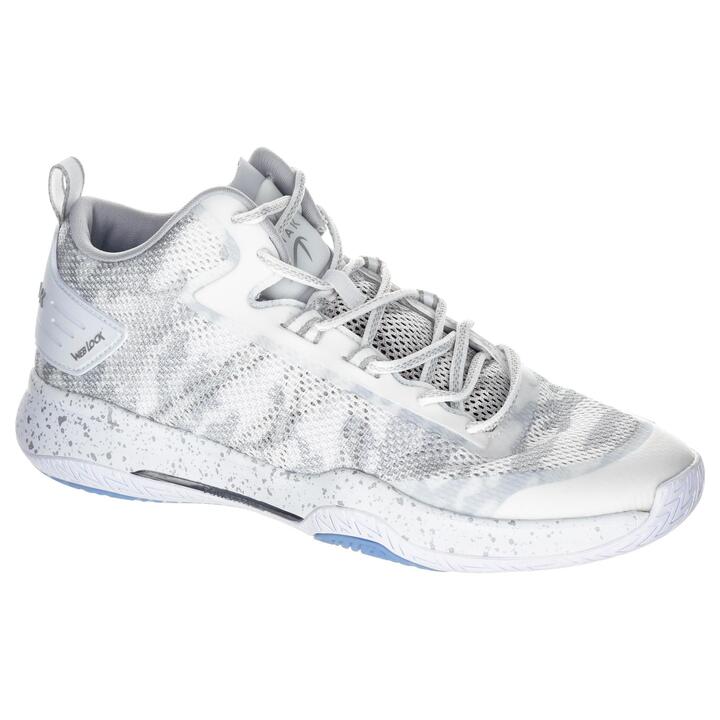 MEN'S MID-RISE BASKETBALL SHOES SC500 - WHITE