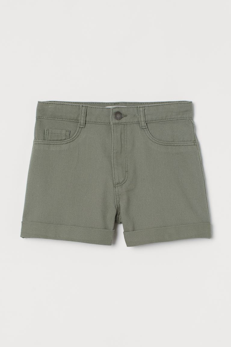 Cotton twill shorts