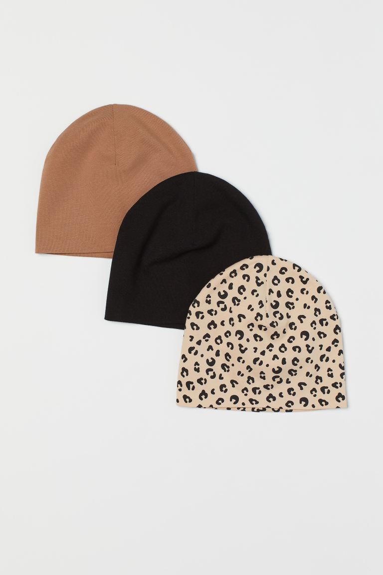 3-pack cotton hats