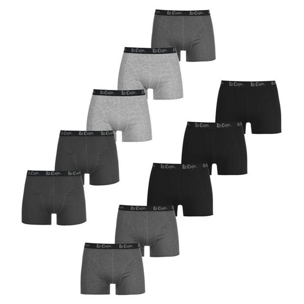 LEE COOPER 10 Pack Hipster Boxer Shorts Mens