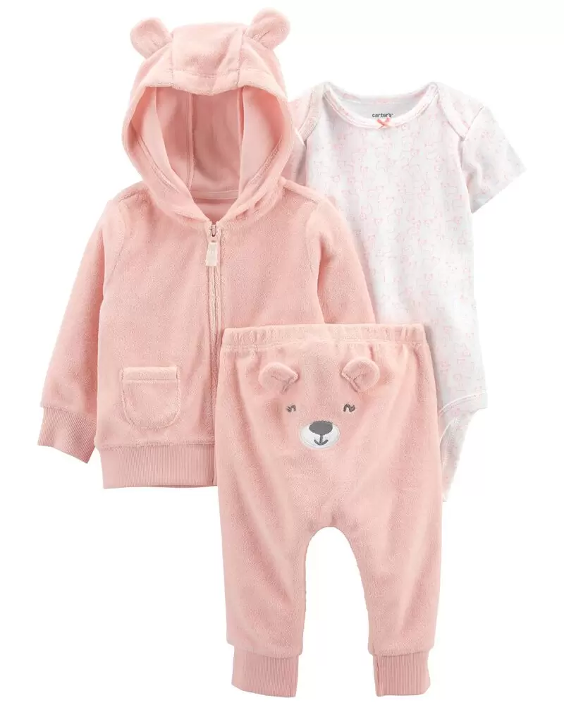 3-Piece Bear Little Jacket Set