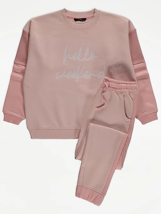 Peach Hello Weekend Loungewear