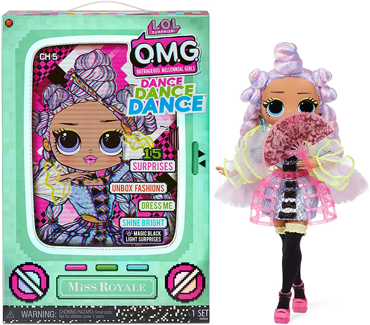 LOL Surprise OMG Dance Dance Dance Miss Royale Muñeca 