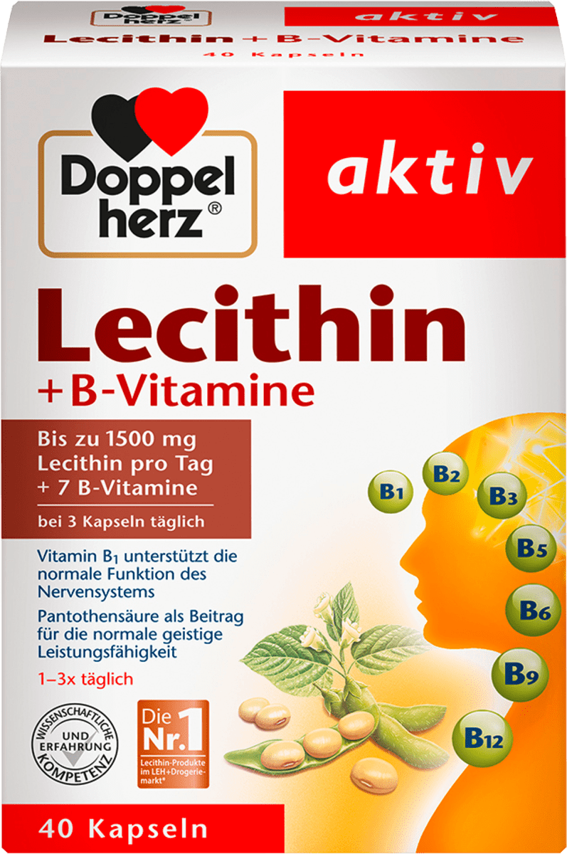 Lecithin + B-Vitamine Kapseln 40 St., 41,6 g